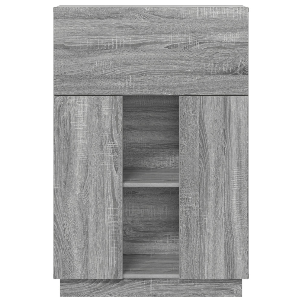 Produktbild för Skrivbord Grå Sonoma 71.5 x 31.5 x 106.5 cm Konstruerat trä