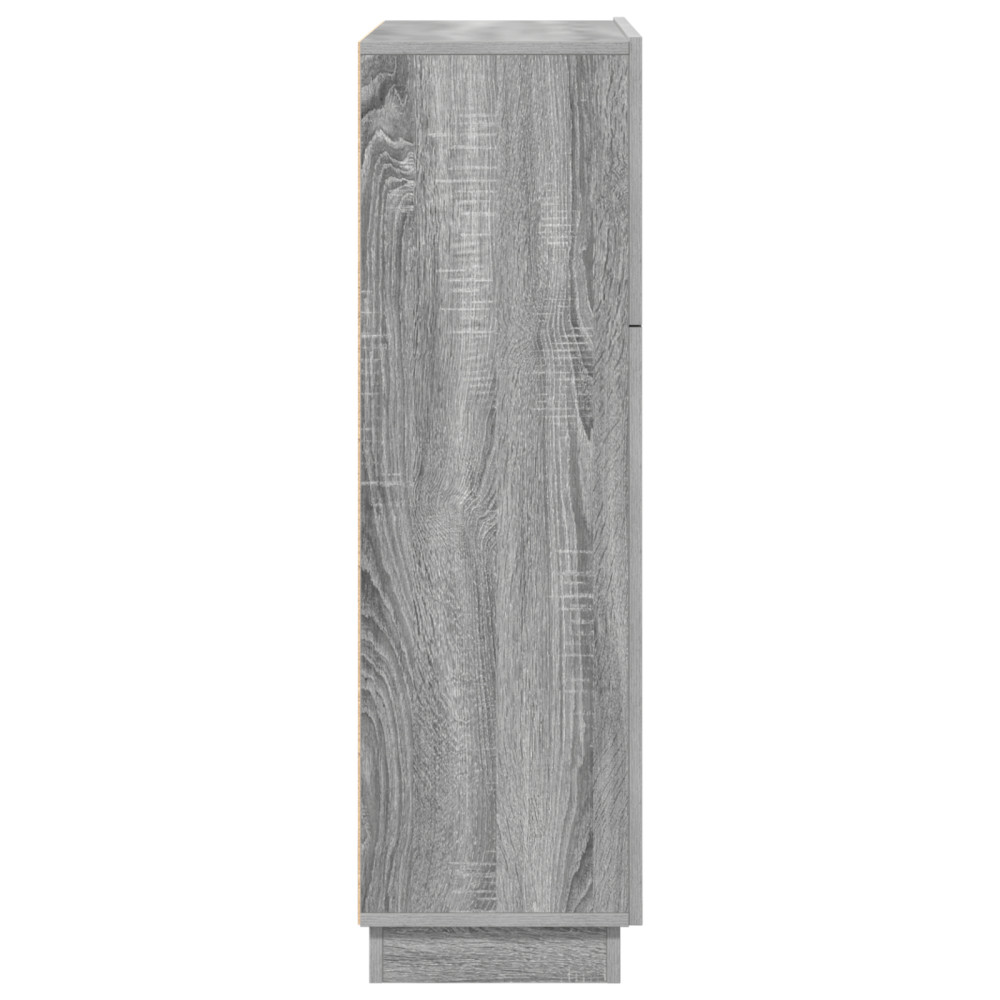Produktbild för Skrivbord Grå Sonoma 71.5 x 31.5 x 106.5 cm Konstruerat trä