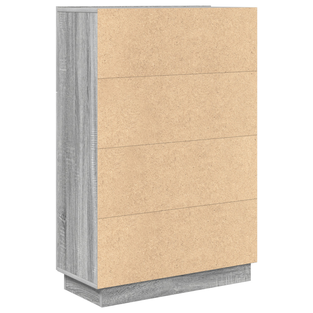 Produktbild för Skrivbord Grå Sonoma 71.5 x 31.5 x 106.5 cm Konstruerat trä