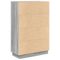 Produktbild för Skrivbord Grå Sonoma 71.5 x 31.5 x 106.5 cm Konstruerat trä