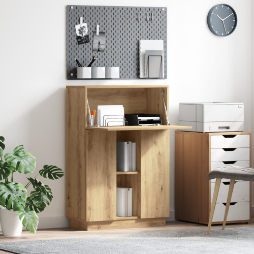 vidaXL Skrivbord Artisan Ek 71.5 x 31.5 x 106.5 cm Konstruerat trä
