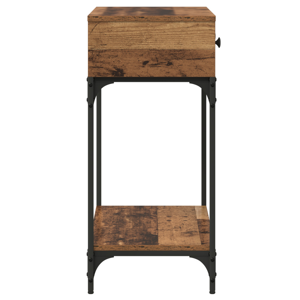 Produktbild för Konsolbord Gammalt trä 75 x 34,5 x 75 cm Konstruerat trä