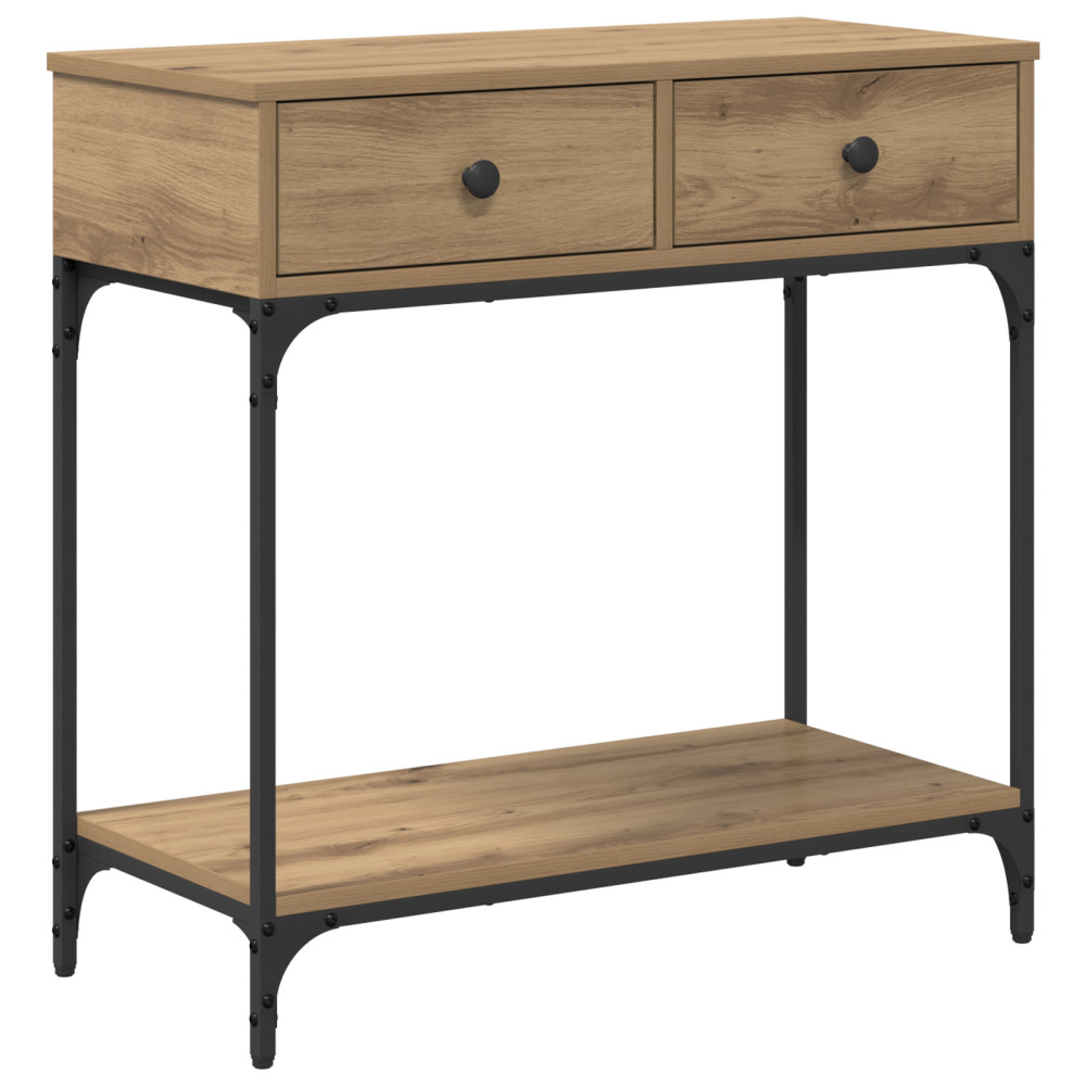 Produktbild för Konsolbord artisan ek 75 x 34,5 x 75 cm Konstruerat trä