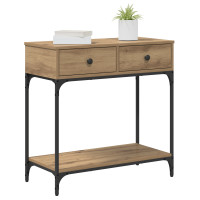 Produktbild för Konsolbord artisan ek 75 x 34,5 x 75 cm Konstruerat trä