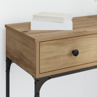Produktbild för Konsolbord artisan ek 75 x 34,5 x 75 cm Konstruerat trä