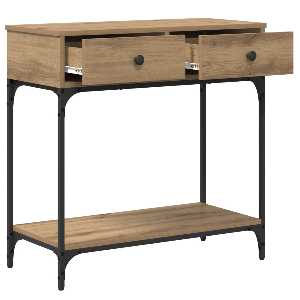 Produktbild för Konsolbord artisan ek 75 x 34,5 x 75 cm Konstruerat trä