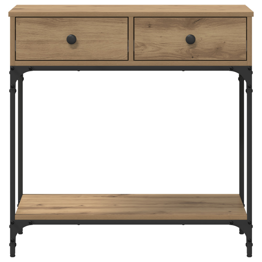 Produktbild för Konsolbord artisan ek 75 x 34,5 x 75 cm Konstruerat trä