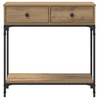 Produktbild för Konsolbord artisan ek 75 x 34,5 x 75 cm Konstruerat trä