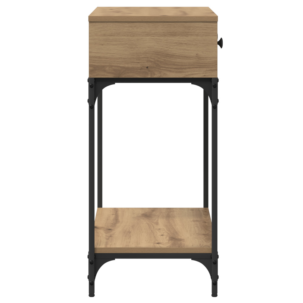 Produktbild för Konsolbord artisan ek 75 x 34,5 x 75 cm Konstruerat trä