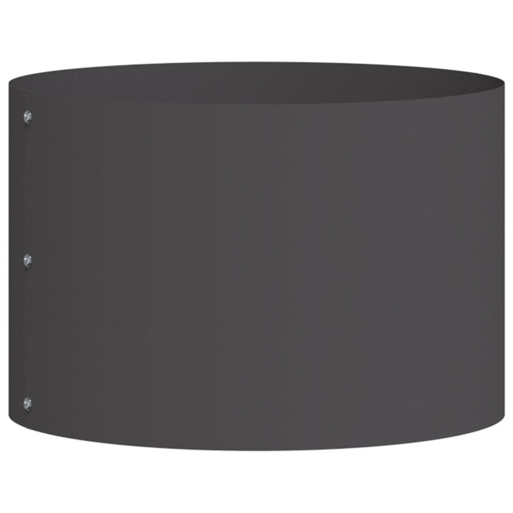 Produktbild för Krukring Svart 30 x 30 x 20 cm Kallvalsat stål
