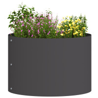 Produktbild för Krukring Svart 30 x 30 x 20 cm Kallvalsat stål