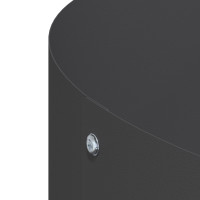 Produktbild för Krukring Svart 30 x 30 x 20 cm Kallvalsat stål