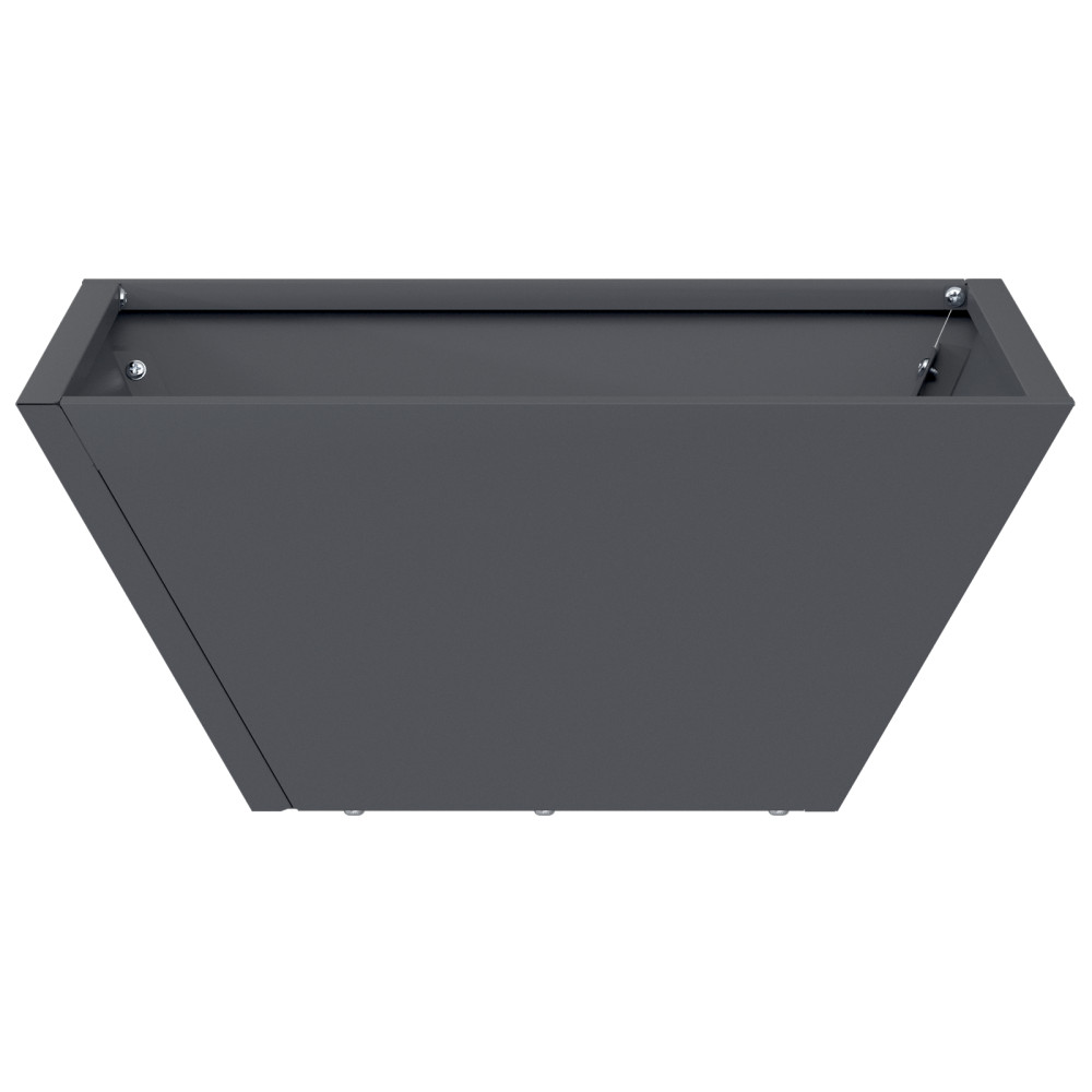 Produktbild för Trädgårdsplanterare Antracit 35 x 35 x 15 cm Kallvalsat stål