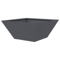 Produktbild för Trädgårdsplanterare Antracit 35 x 35 x 15 cm Kallvalsat stål