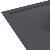 Produktbild för Trädgårdsplanterare Antracit 35 x 35 x 15 cm Kallvalsat stål
