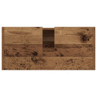 Produktbild för Badrumsskåp Gammalt trä 80 x 33 x 60 cm Konstruerat trä