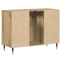 Produktbild för Badrumsskåp med dörr Artisan Ek 80 x 33 x 60 cm Konstruerat trä