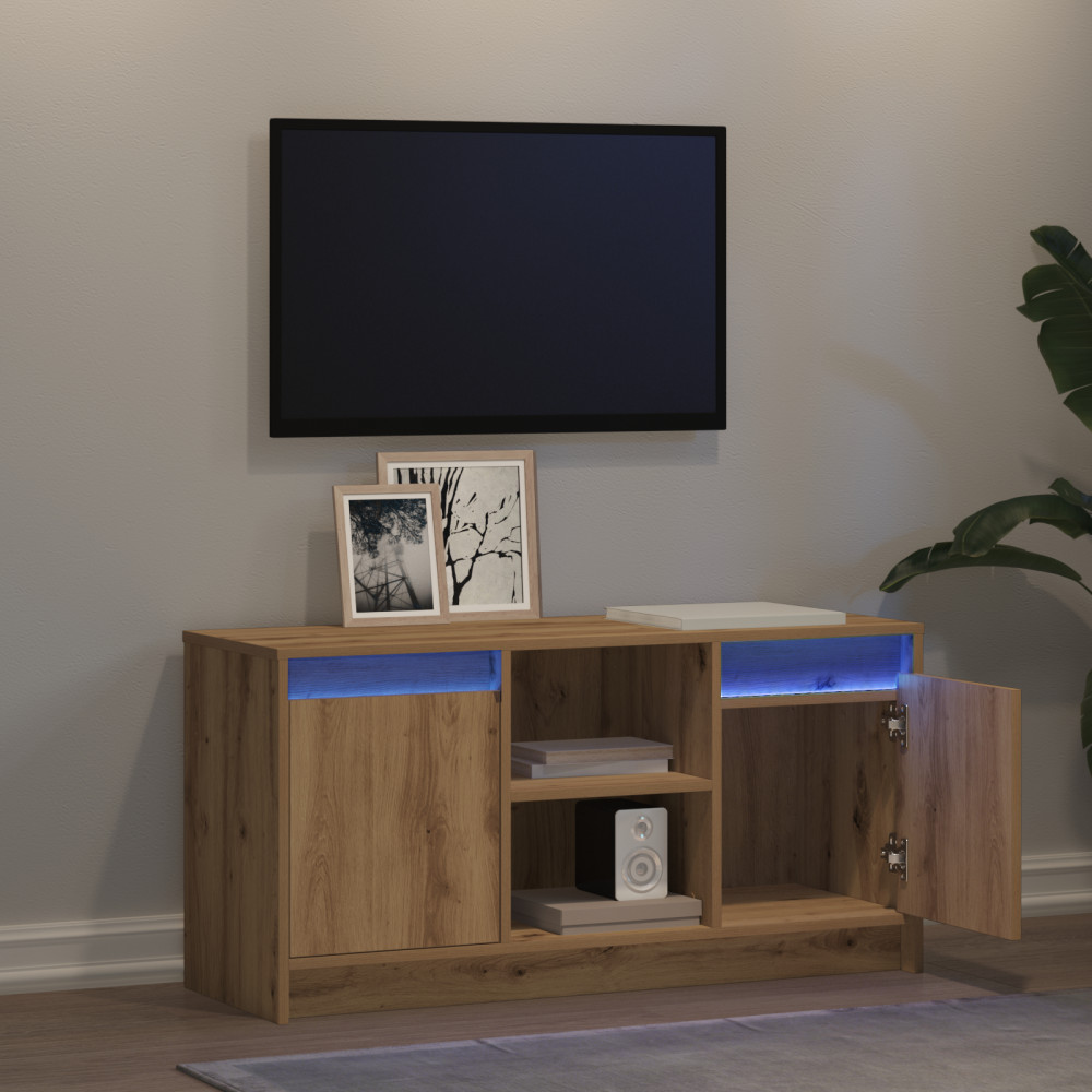 Produktbild för TV Enheter 100 x 34 x 50 cm Brun Konstruerat trä