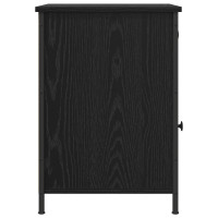 Produktbild för Nattduksbord 2 pcs Svart Ek 40 x 42 x 60 cm Konstruerat trä