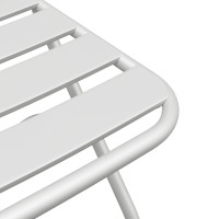 Produktbild för Fällstol för trädgård 2 pcs Vit 42 x 52 x 82cm