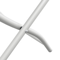 Produktbild för Fällstol för trädgård 2 pcs Vit 42 x 52 x 82cm