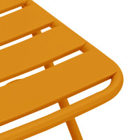 Produktbild för Fällstol för trädgård 2 pcs Senapsgul 42 x 52 x 82cm