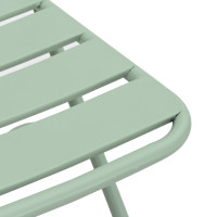 Produktbild för Fällstol för trädgård 2 pcs Ljusmynta 42 x 52 x 82cm