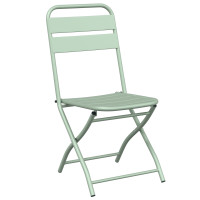 Produktbild för Fällstol för trädgård 2 pcs Ljusmynta 42 x 52 x 82cm