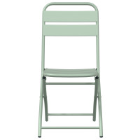 Produktbild för Fällstol för trädgård 2 pcs Ljusmynta 42 x 52 x 82cm