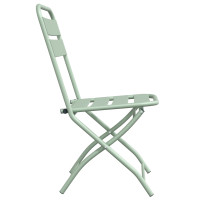 Produktbild för Fällstol för trädgård 2 pcs Ljusmynta 42 x 52 x 82cm