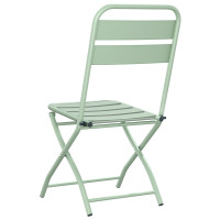 Produktbild för Fällstol för trädgård 2 pcs Ljusmynta 42 x 52 x 82cm
