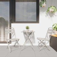 Produktbild för Fällstol för trädgård 2 pcs Beige 42 x 52 x 82cm