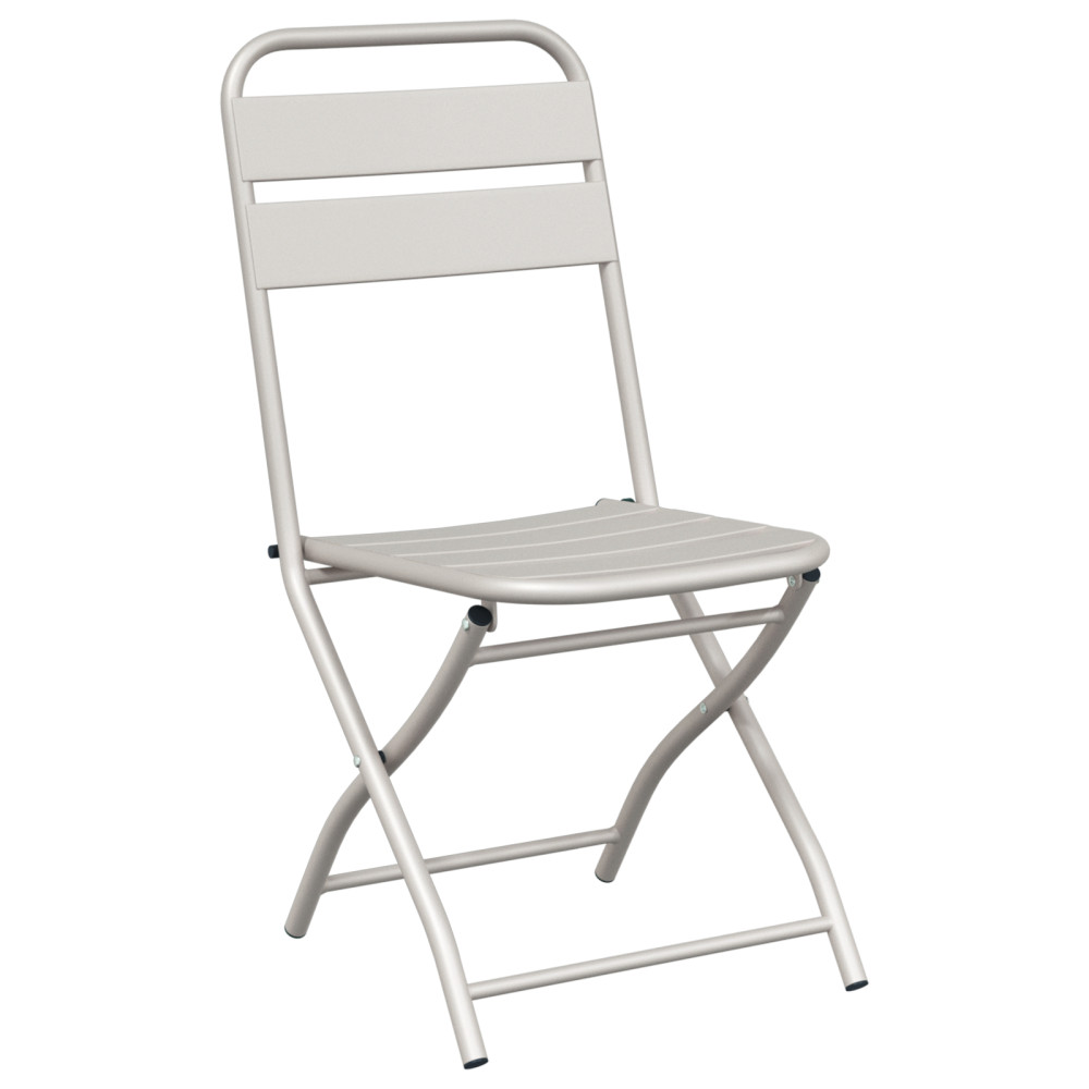 Produktbild för Fällstol för trädgård 2 pcs Beige 42 x 52 x 82cm