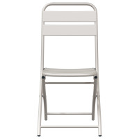Produktbild för Fällstol för trädgård 2 pcs Beige 42 x 52 x 82cm