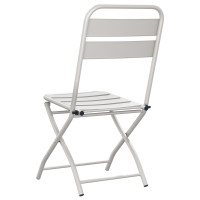 Produktbild för Fällstol för trädgård 2 pcs Beige 42 x 52 x 82cm
