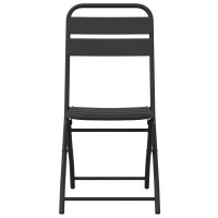 Produktbild för Fällstol för trädgård 2 pcs Antracit 42 x 52 x 82cm