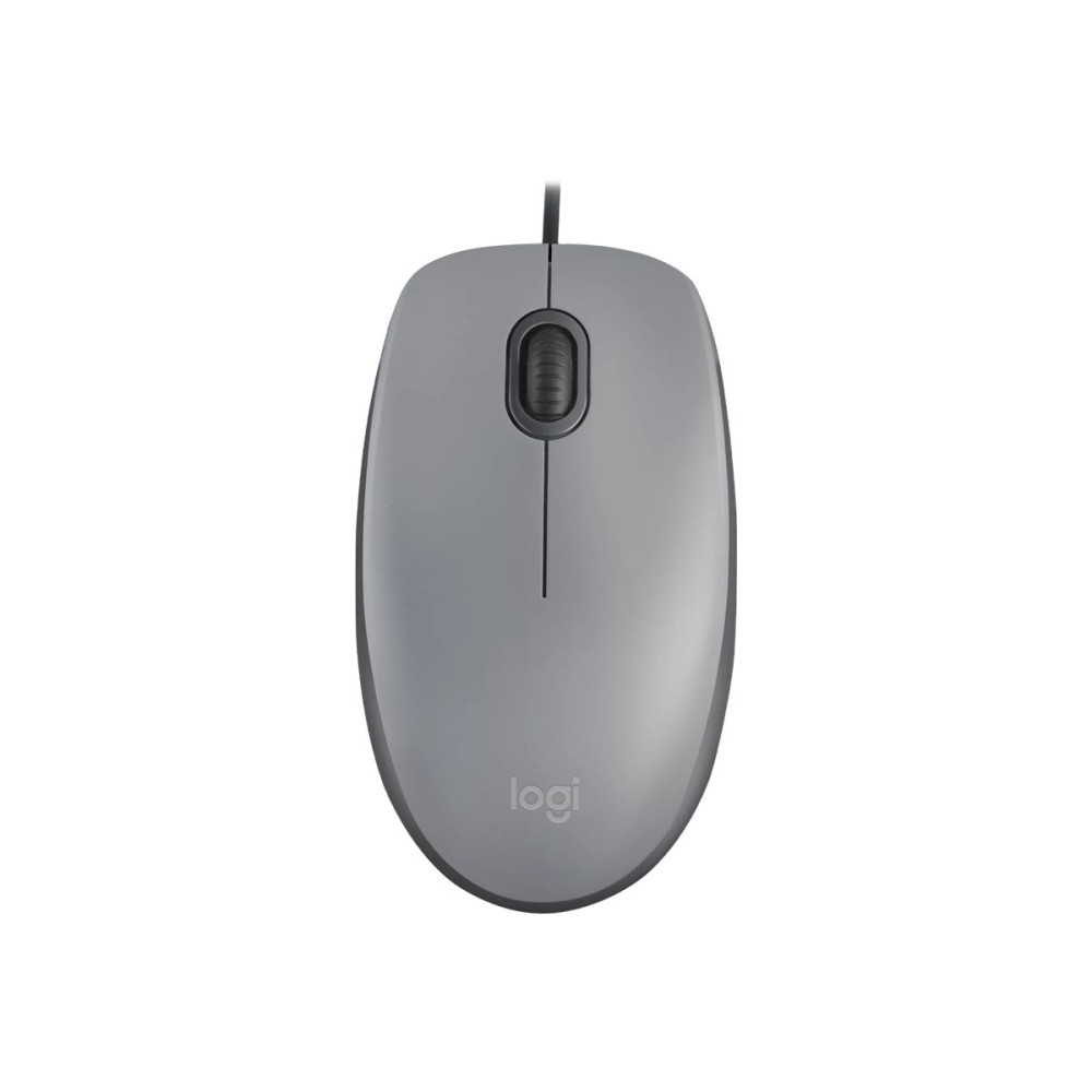 Produktbild för Logitech M110 Silent - mus - USB-A - mellangrå