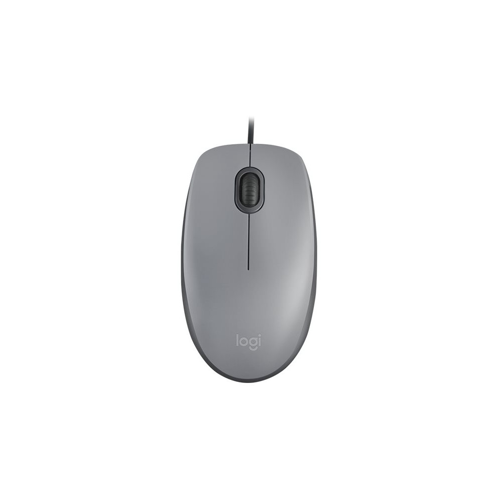 Produktbild för Logitech M110 Silent - mus - USB-A - mellangrå