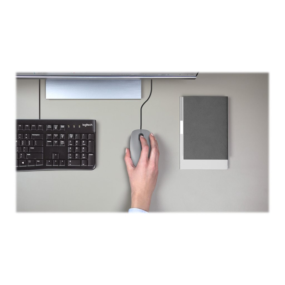 Produktbild för Logitech M110 Silent - mus - USB-A - mellangrå