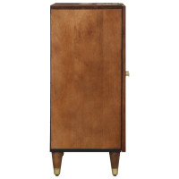 Produktbild för Sideboard 2 pcs honungsbrun 60 x 33 x 75 cm Massivt mangoträ