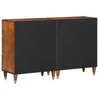 Produktbild för Sideboard 2 pcs honungsbrun 60 x 33 x 75 cm Massivt mangoträ