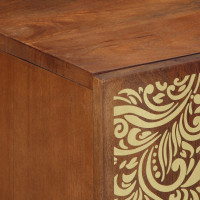 Produktbild för Sideboard 2 pcs honungsbrun 60 x 33 x 75 cm Massivt mangoträ
