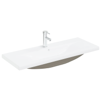 Produktbild för Badrumsskåp med handfat Svart Ek 100 x 39 x 62 cm