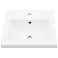Produktbild för Badrumsskåp med handfat Väggmonterad Svart Ek 80 x 39 x 62 cm