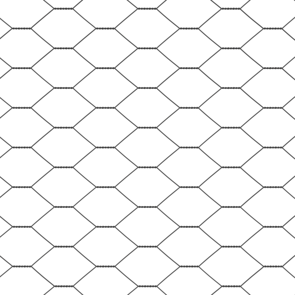 Produktbild för Hexagonal stängsel med betongfundament 25 x 0,8 m Grå Mesh