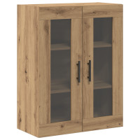 Produktbild för Väggmonterade Skåp 2 pcs Artisan ek och svart 69,5 x 34 x 90 cm