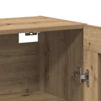 Produktbild för Väggmonterade Skåp 2 pcs Artisan ek och svart 69,5 x 34 x 90 cm