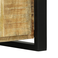 Produktbild för Bänk Skåp Brun 100 x 35 x 50 cm Massivt Mangoträ
