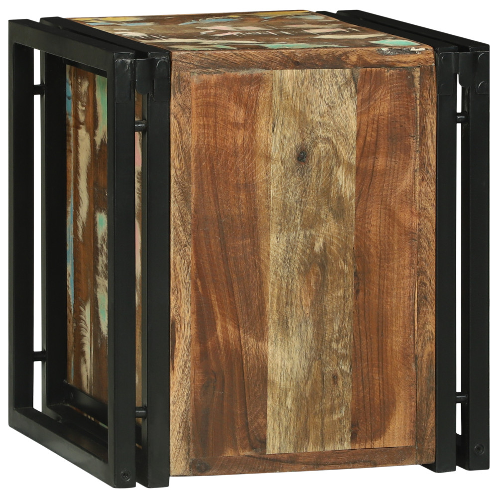 Produktbild för Vinställ 35 x 35 x 39 cm Solid återvunnen trä