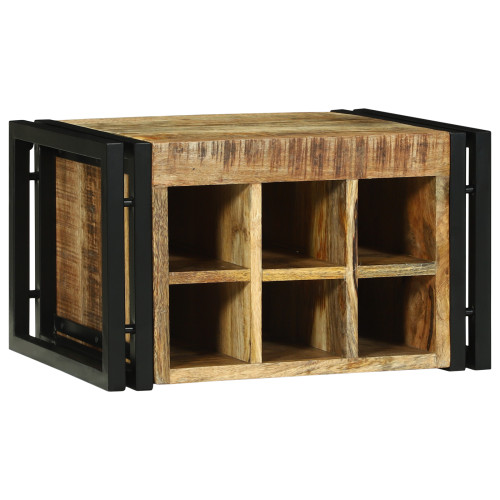 vidaXL Vinställ 2 pcs 46 x 35 x 27,5 cm Massivt mangoträ